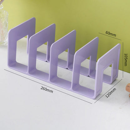 ABS 4-Compartment Book Organizer & Bookends