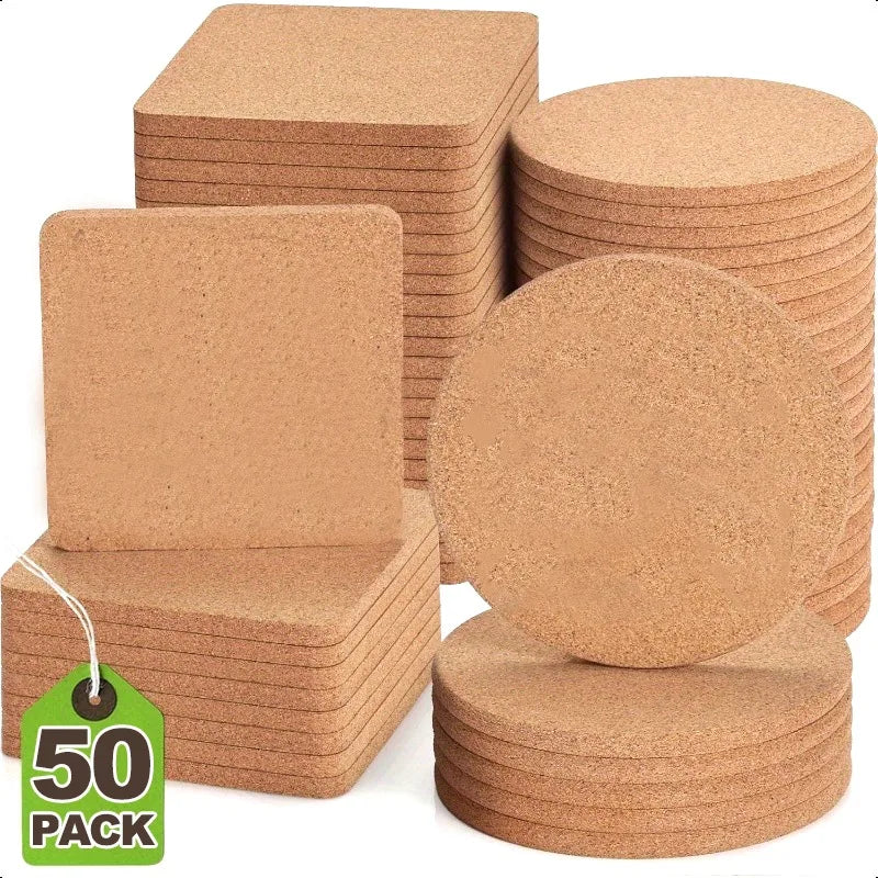 Natural Cork Drink Coasters