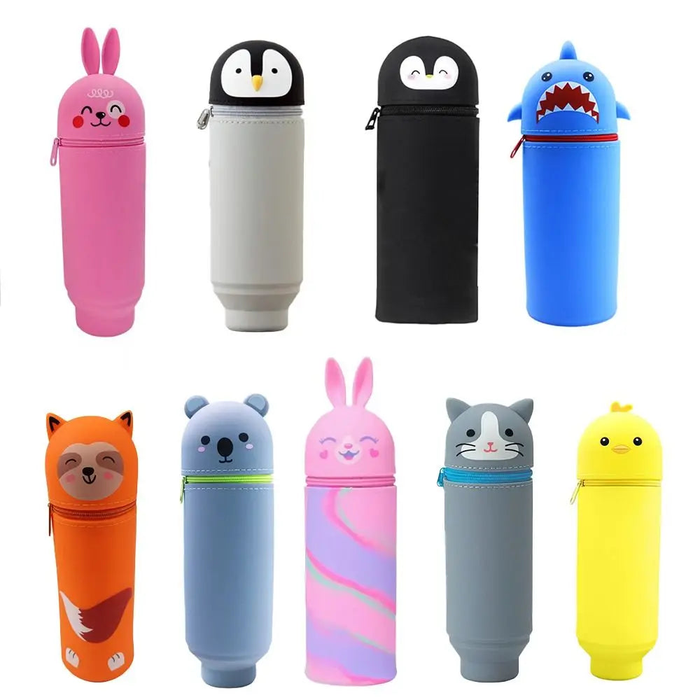 Foldable Animal Silicone Pencil Case