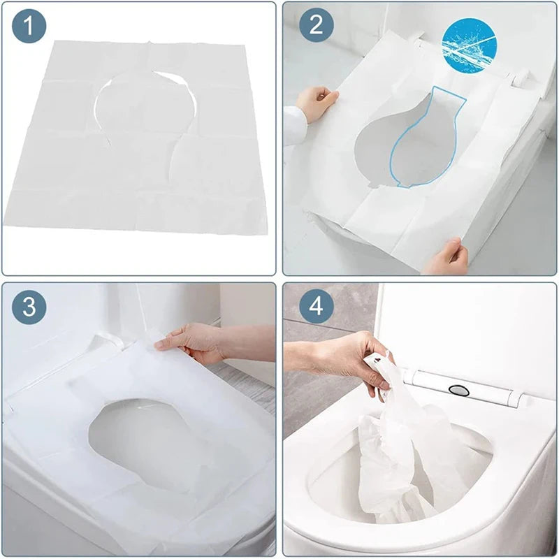 10/50Pcs Disposable Toilet Seat Cover Paper