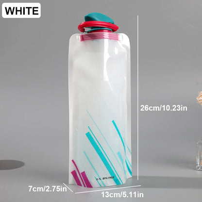 Collapsible Sports Water Bottle for Hiking & Outdoor Activities