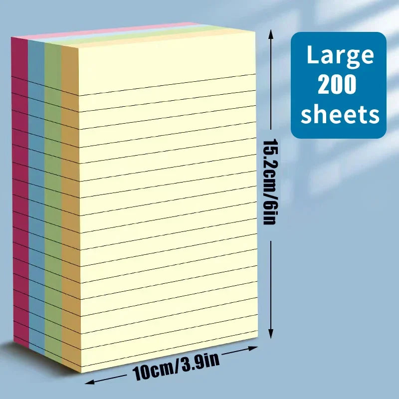 Vibrant Horizontal Note Paper Memo Pad