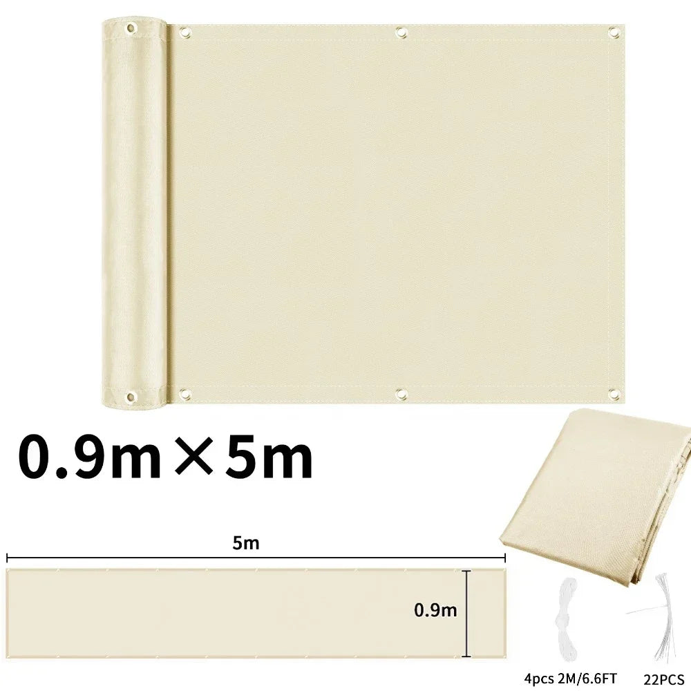 Waterproof Balcony Privacy Screen Cover