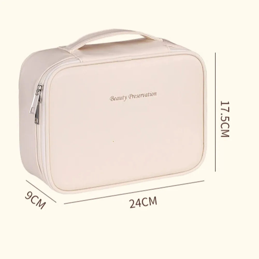 Double-Layer Cosmetic Organizer Bag