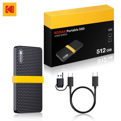 KODAK X200 Portable External SSD USB 3.1 Type-C