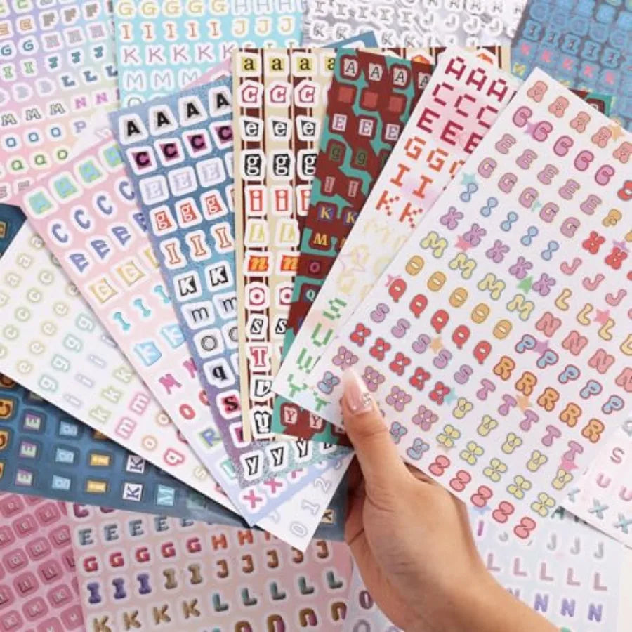 Alphabet Letter Stickers for Journaling & Crafts