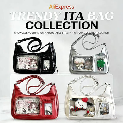 Y2K Transparent Ita Shoulder Bag