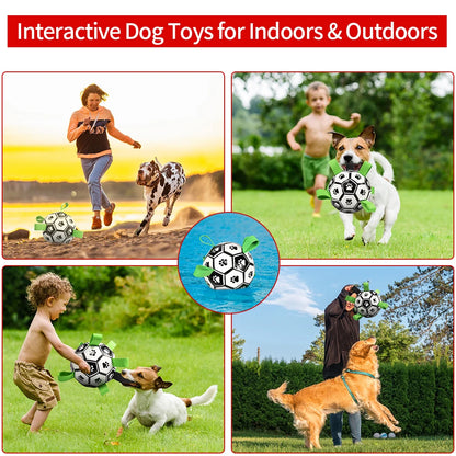 Dog Soccer Ball with Straps