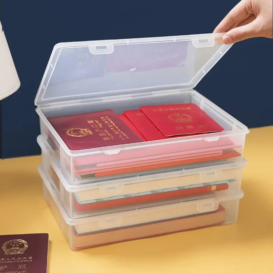 Transparent Document Organizer Storage Box