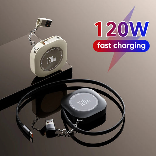 Elough 120W Retractable USB-C Charging Cable