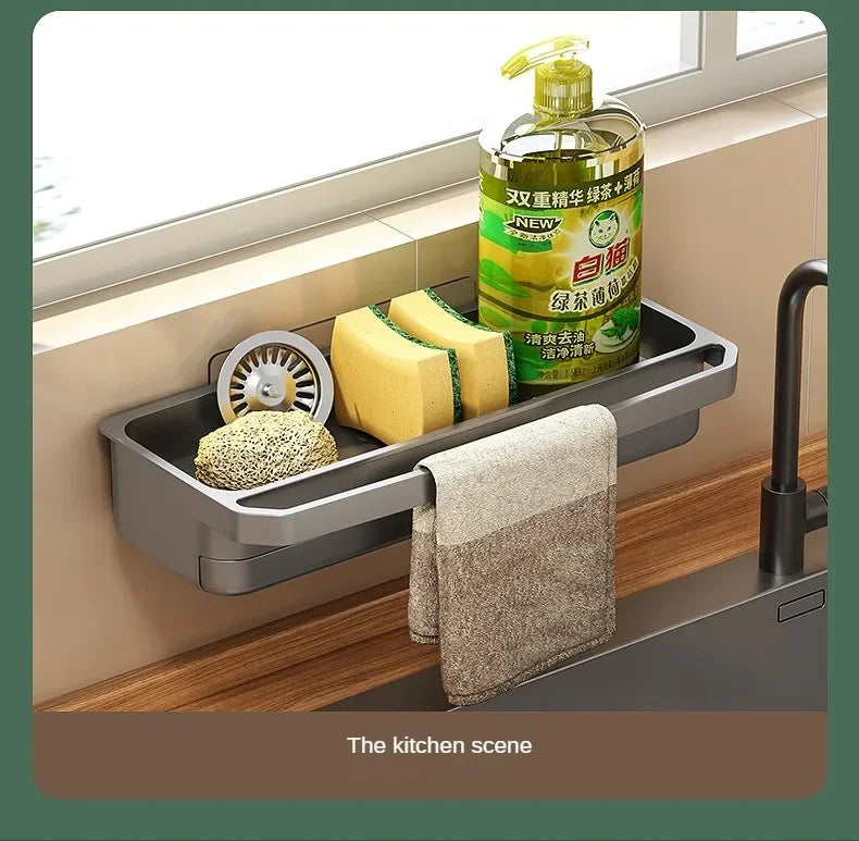 Sink Drain Organizer Shelf