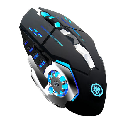 Bluetooth 5.2 & 2.4GHz Rechargeable RGB Wireless Gaming Mouse