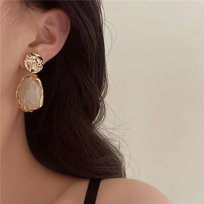 Geometry Resin Stud Earrings