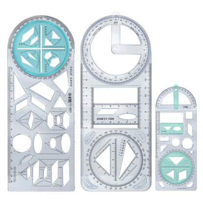Multifunctional Geometric Triangle Ruler