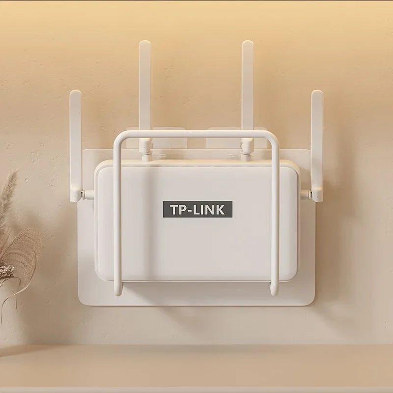 Wall-Mounted WiFi Router Shelf