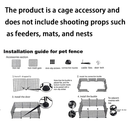 Modular Wire Pet Playpen & Indoor Dog Enclosure