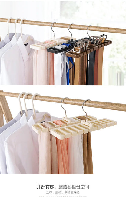 Wardrobe Hanger for Belts, Ties & Scarves