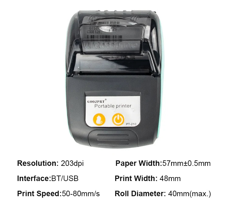 58mm Wireless Inkless POS Receipt Printer