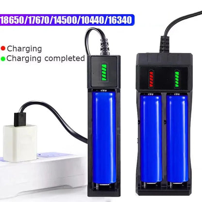 USB Charger for Rechargeable Lithium-Ion Batteries