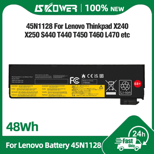 SKOWER Replacement Battery for Lenovo ThinkPad L, T, X, A, P & W Series