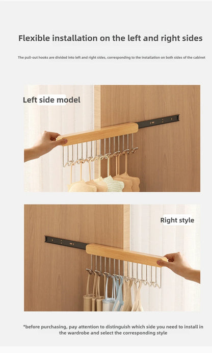Retractable Wooden Wall Hanger