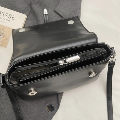 Vintage Flap Crossbody Satchel Bag