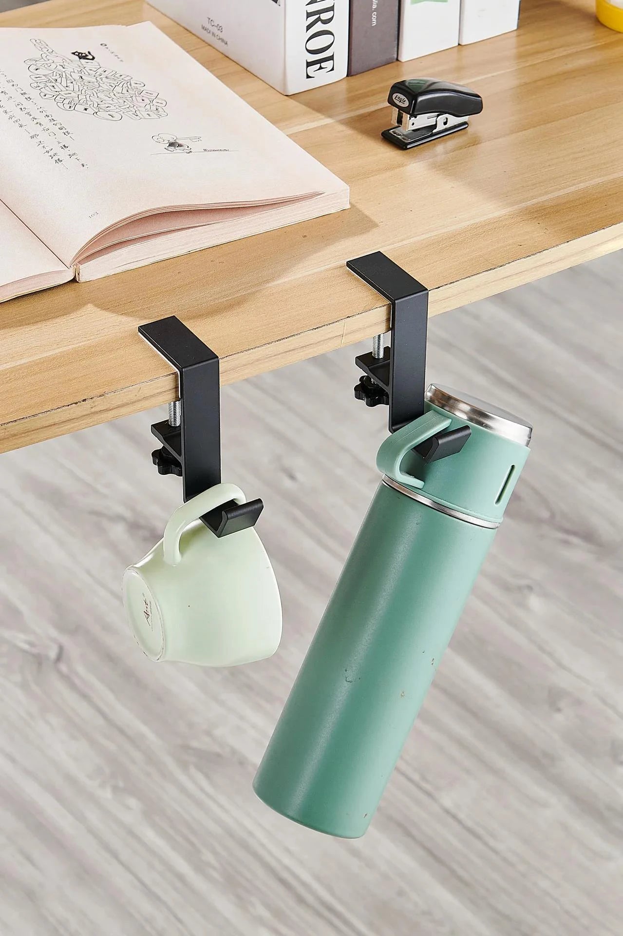Adjustable Under-Desk Storage Hook