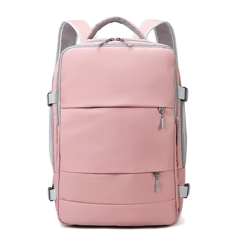 Waterproof Laptop Backpack with USB Charging Port & Luggage Strap
