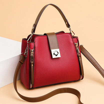 Small Designer-Style Shoulder Handbag with Zip Closure