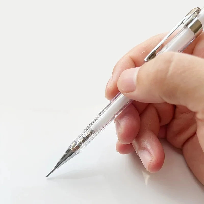 Transparent Mechanical Pencil Set with 2B Lead Refills