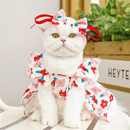 Princess Plaid Pet Dress for Dogs & Cats