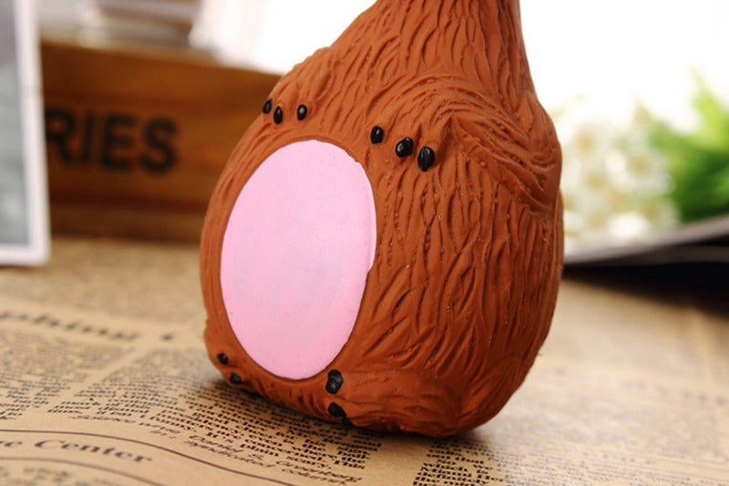 Cartoon Squeaky Rubber Dog Toy