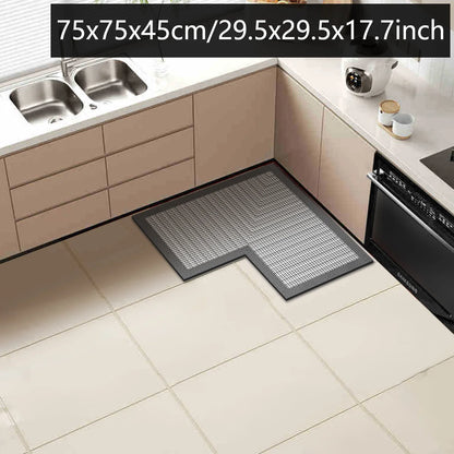 Absorbent Diatomaceous Kitchen & Bathroom Corner Rug