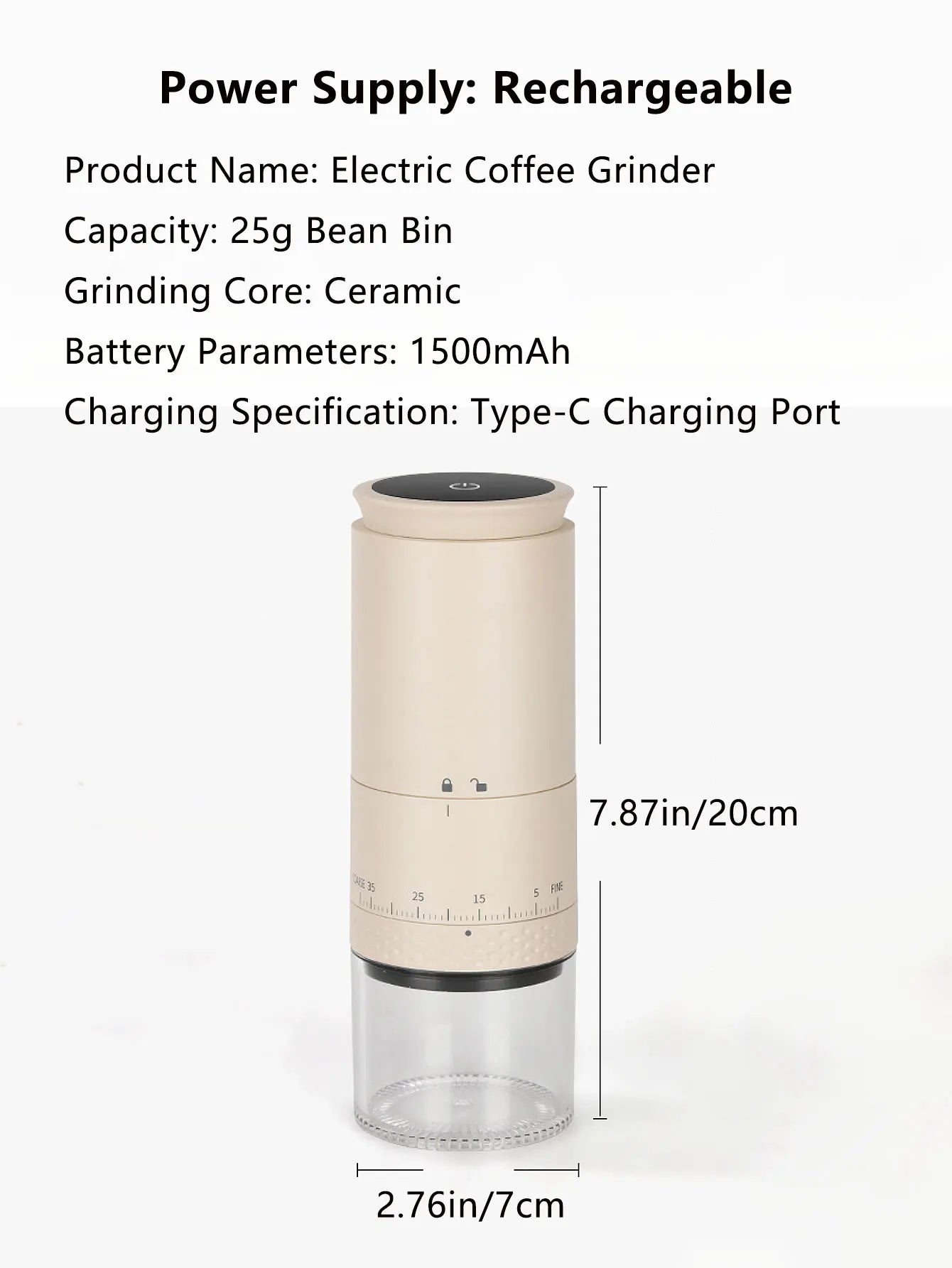 Portable Electric Coffee Grinder