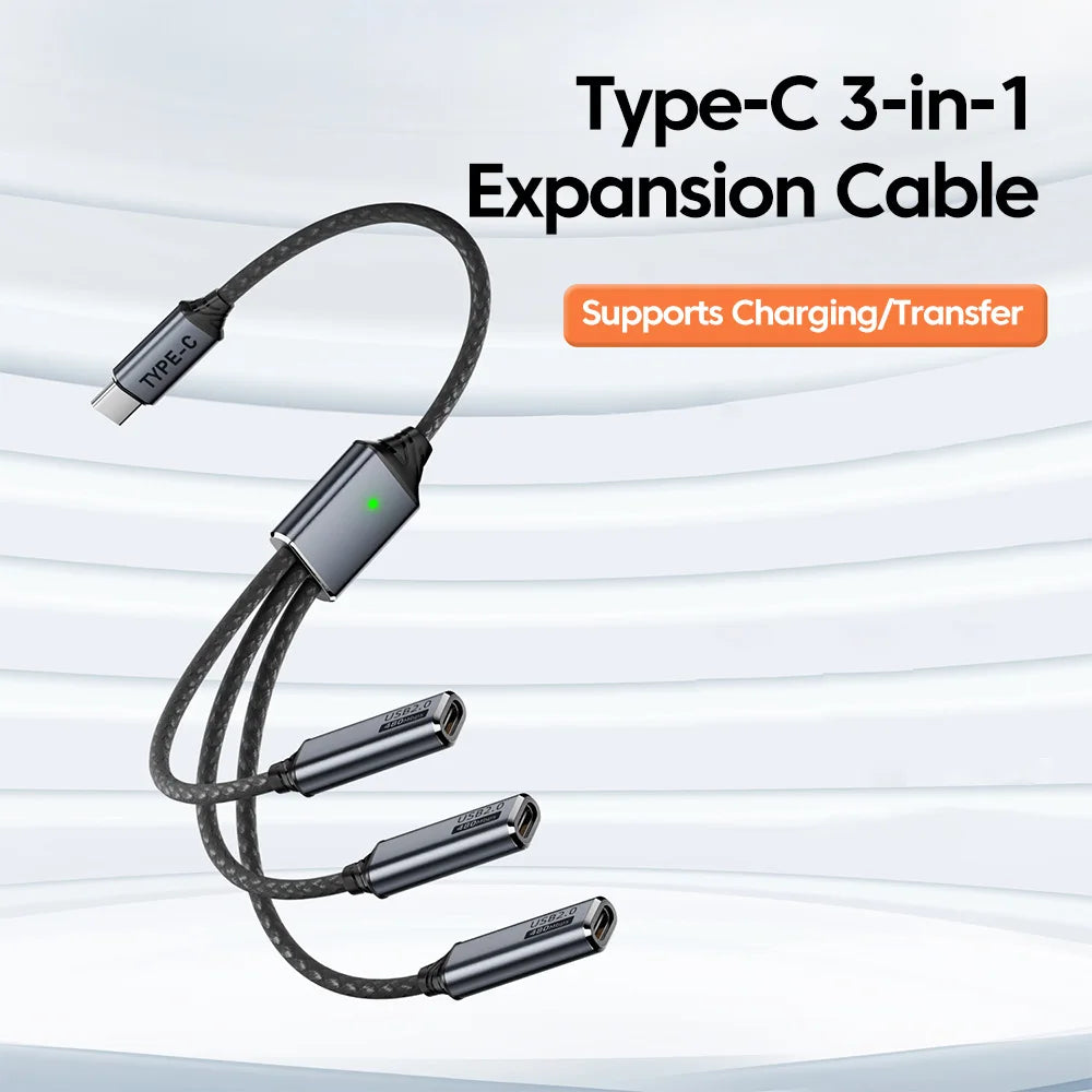 3-Port USB Hub Adapter
