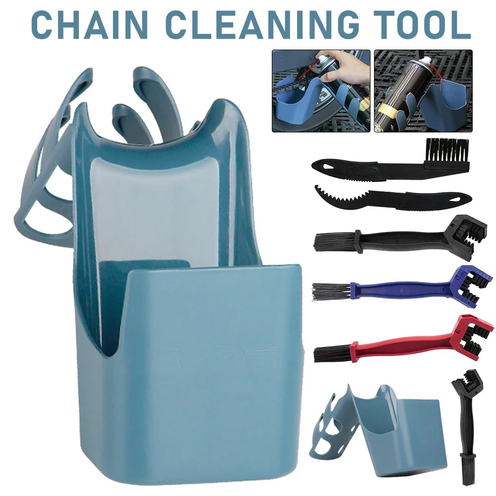 4-in-1 Bike Chain Cleaning Oil Storage Tool
