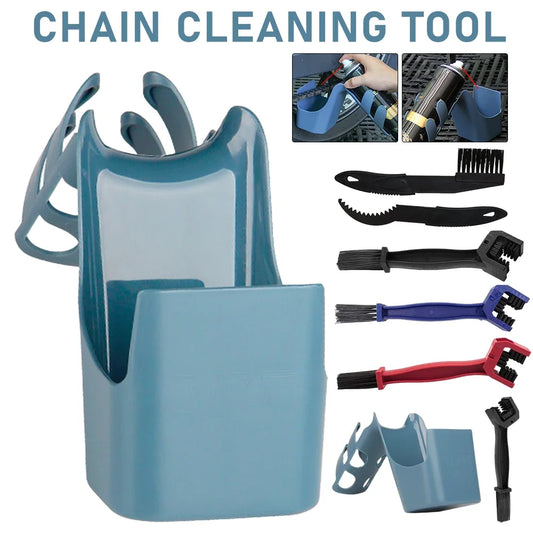 4-in-1 Bike Chain Cleaning Oil Storage Tool