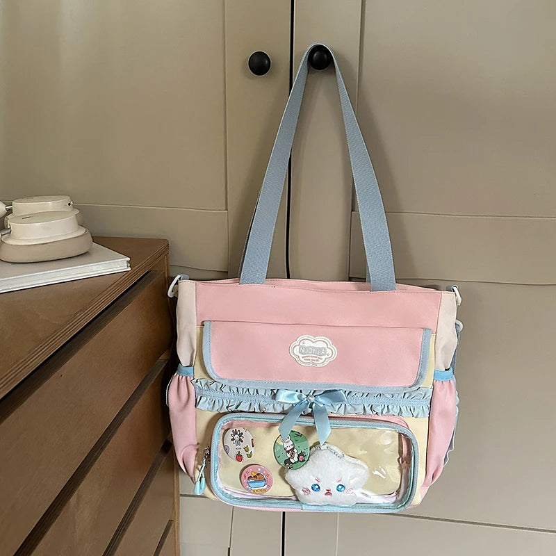 Large Capacity Girls School Backpack Set
