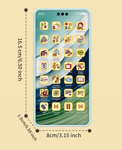 Baby Simulation Educational Phone Toy with Sound & Lights