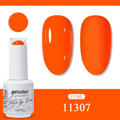 Arte Clavo Orange Gel Nail Polish