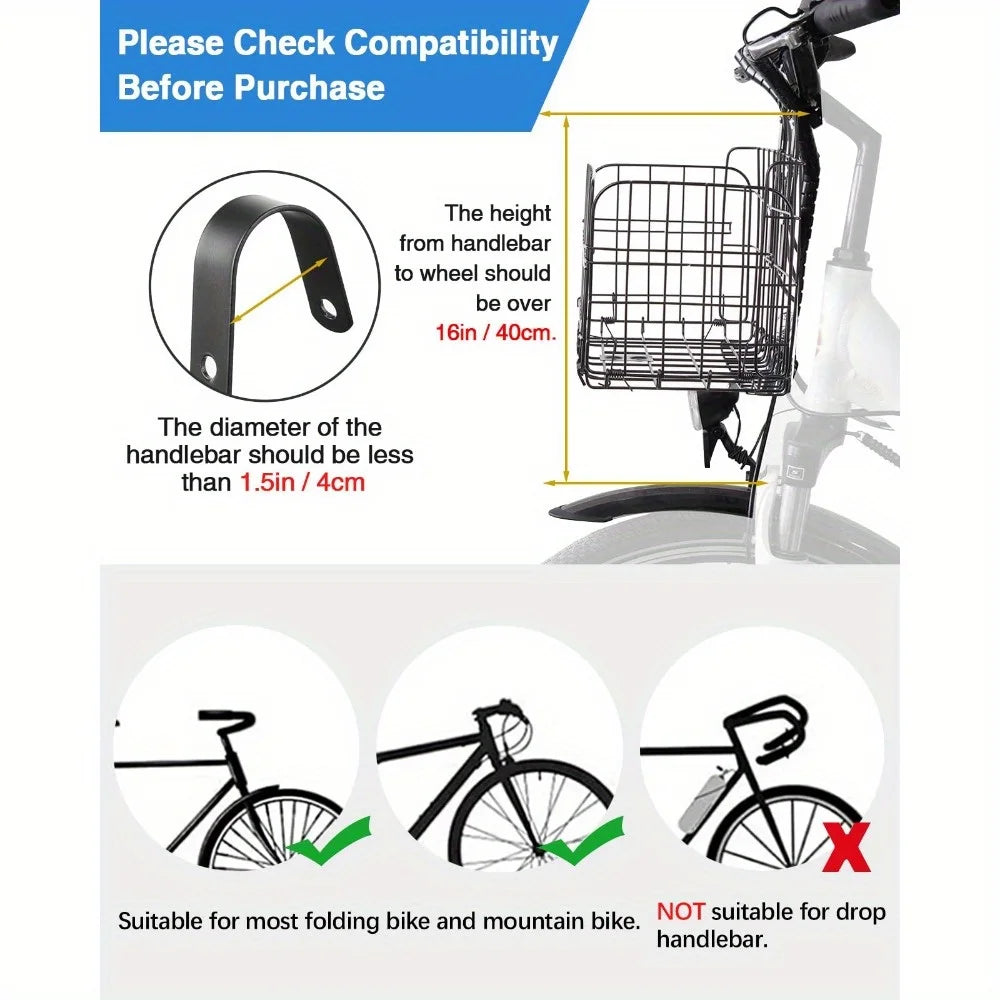 Large Capacity Bicycle Pet Basket Bag