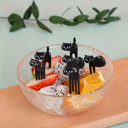Black Cat Dessert Fork Set