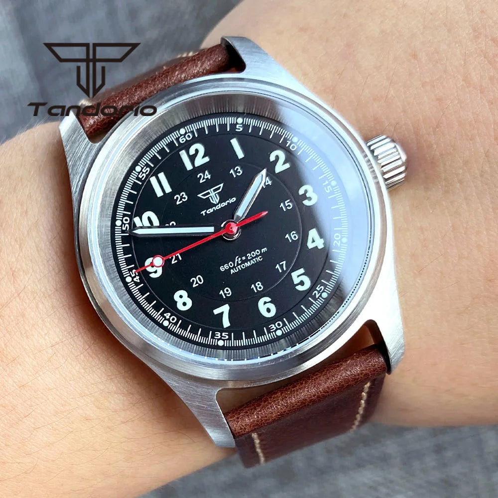 Tandorio 36mm Automatic Dive Mechanical Watch with Sapphire Crystal