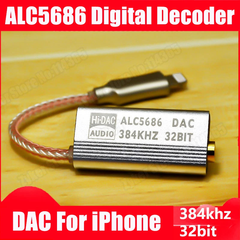 USB TypeC Digital Audio Cable For iPhone iOS Adapter