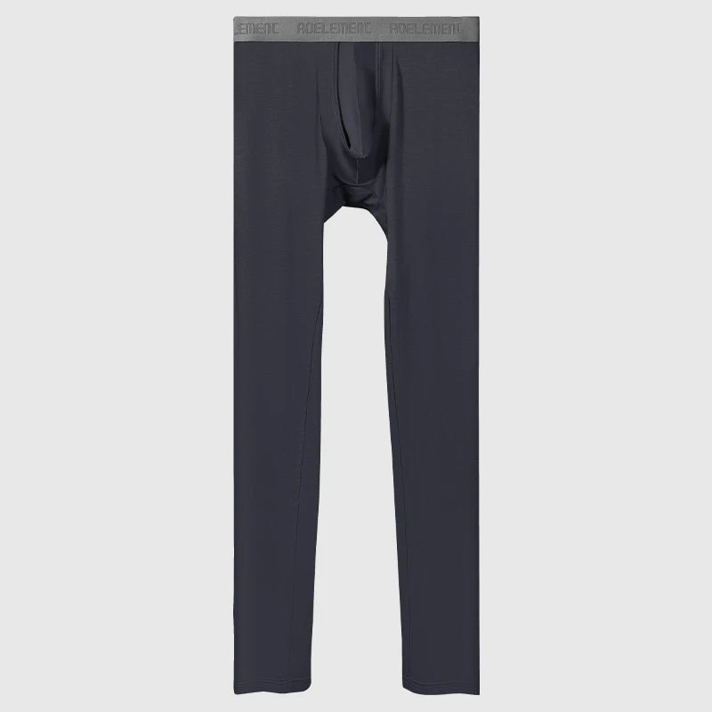 Men's Thermal Base Layer Pants with Support Pouch