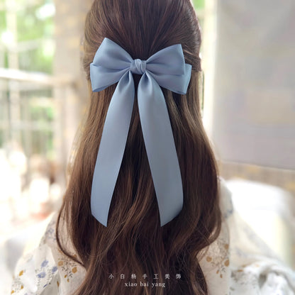 Korean Style Fabric Hair Bow Clip
