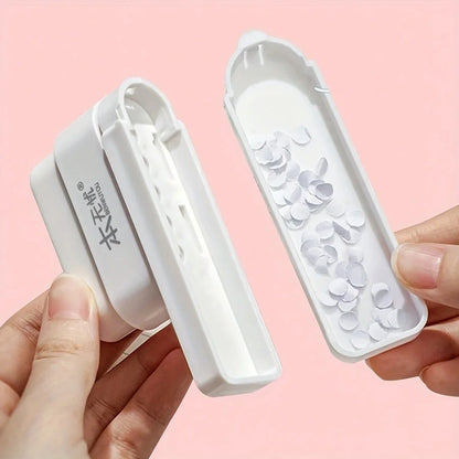 Compact 5-Hole Punch for Notebooks, Planners & Office Documents