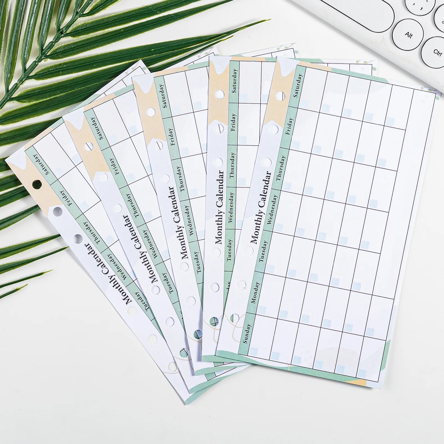 Colourful A6 Loose Leaf Organiser Inserts