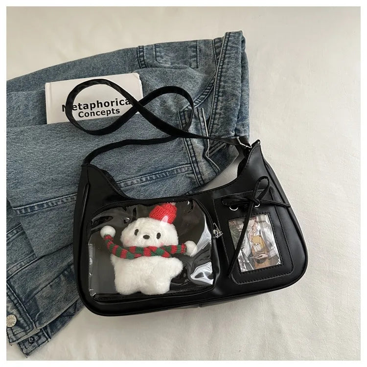 Y2K Transparent Ita Shoulder Bag