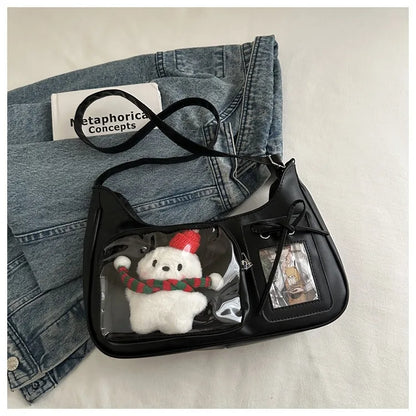 Y2K Transparent Ita Shoulder Bag